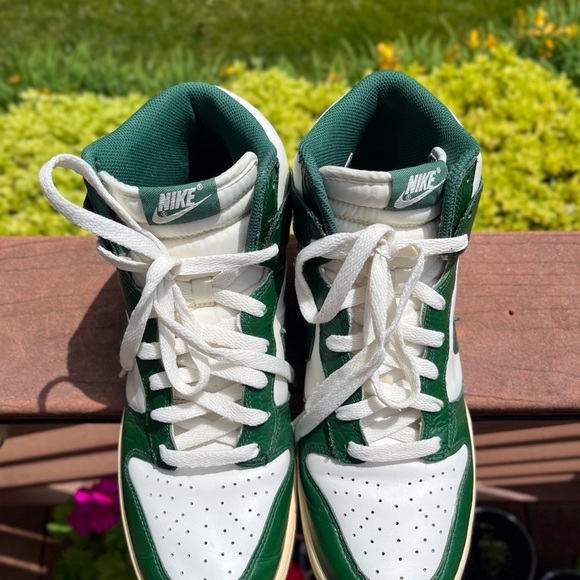 Nike Dunk High 2011 Gorge Green Size 10,5 317982-119 Pre-owned Very Clean - Picture 16 of 16